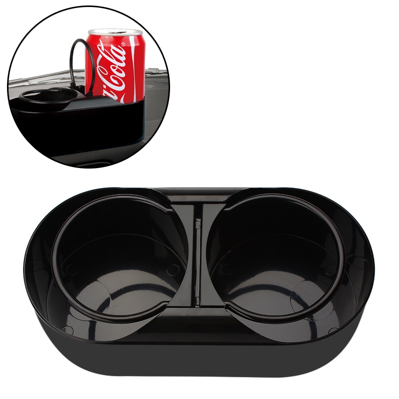 Cup Holder Stand Multifuntional ABS Plastic Durable Universal Car Truck Mount Dual Hole Drink Bottle Water Beverage Holder