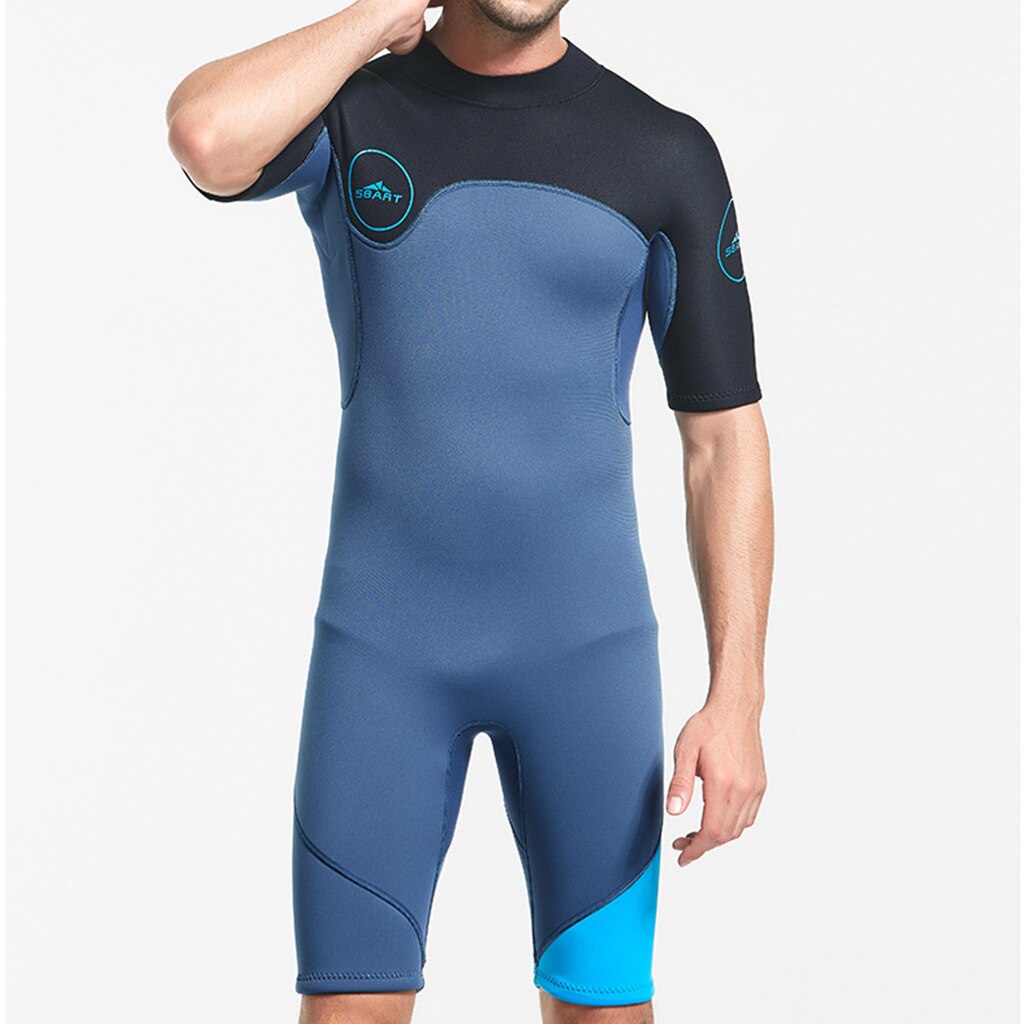 2mm Rubber Shorty Summer Wetsuit Surf Scuba Snorkeling Diving Suit for Men