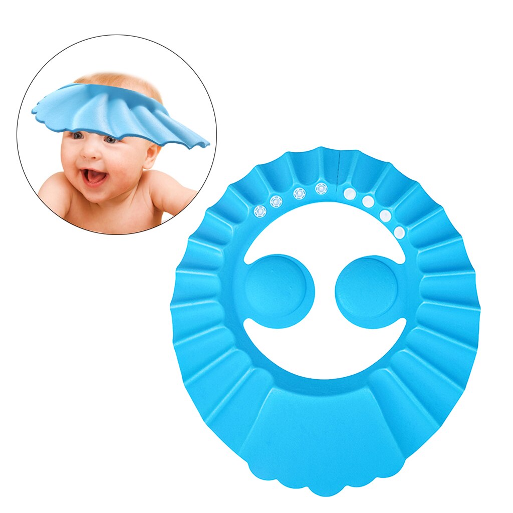 Waterproof Baby Bath Cap PEVA Hat for Children Toddler Shower Caps Reusable
