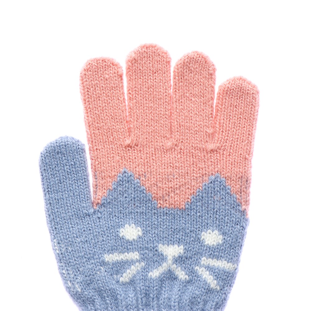 Gants d'hiver pour enfants de 4-10 ans | Gants chauds et tricotés pour enfants, Imitation cachemire, mitaines épaisses, pour filles et garçons, gant magique mignon