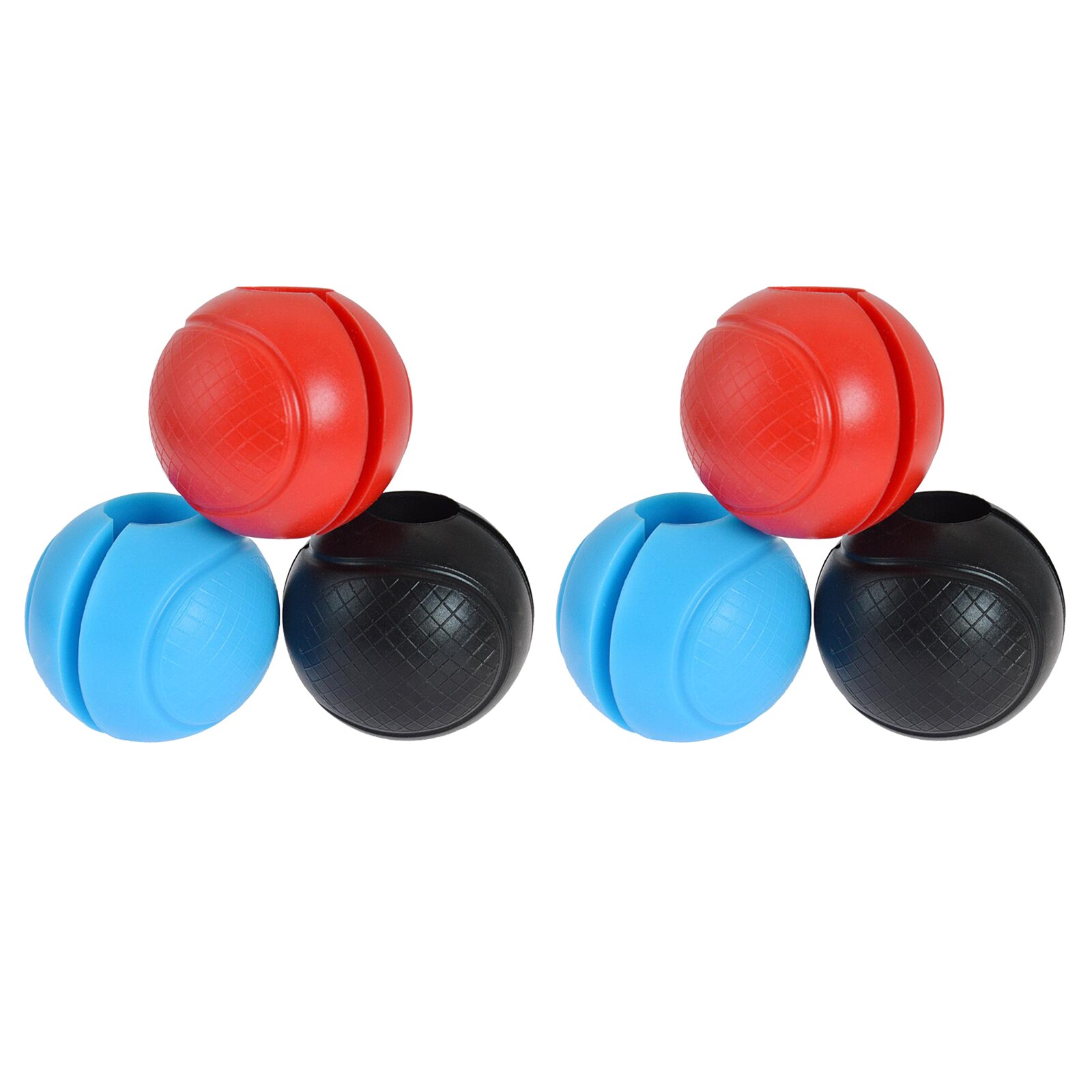 2x Barbell Grips - Thick Bar Fat Ball Grips for Weightlifting - Dumbbell Handles Stress Relieve Grip Hand Protector Adapter
