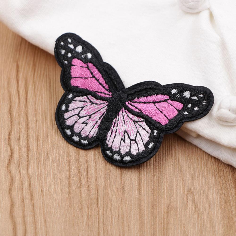 1 Set Sew Applique Exquisite Wide Application Polyester Fine Texture Butterfly Embroidered Appliques Home Decoration Lovely