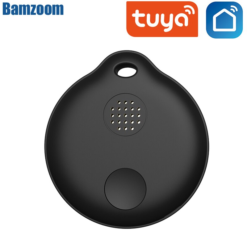 Tuya Smart Life Smart Tag Wireless Bluetooth-compatible Tracker Child Bag Wallet Key Finder Locator Anti Lost Alarm Tracker: black