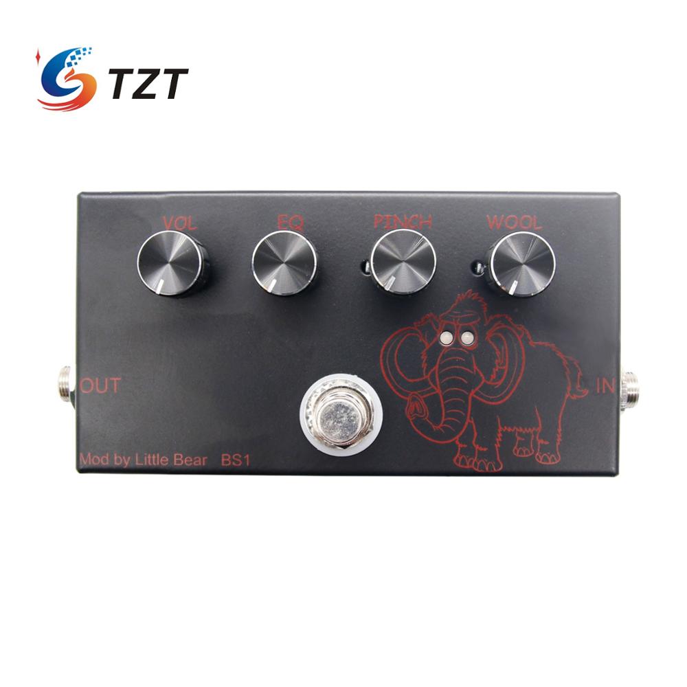 TZT BS1 mammouth laineux basse Fuzz guitare pédale Stomp boîte effets effecteur basse guitare effets pédale