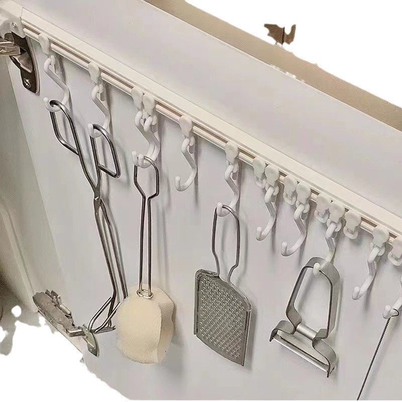 Keukengootsteen Hanger Kast Deur Schuifhaak Zelfklevende Handdoekhouder Onder Gootsteen Organizer Badkamer Haak
