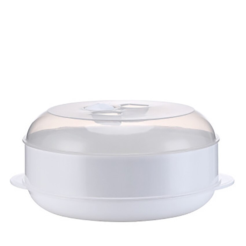 Vaporera para microondas de 1 /2 niveles, olla para cocinar al vapor de 26,5 cm, utensilios de cocina saludables, verduras rápidas, pescado, cocina libre de aceite de mariscos