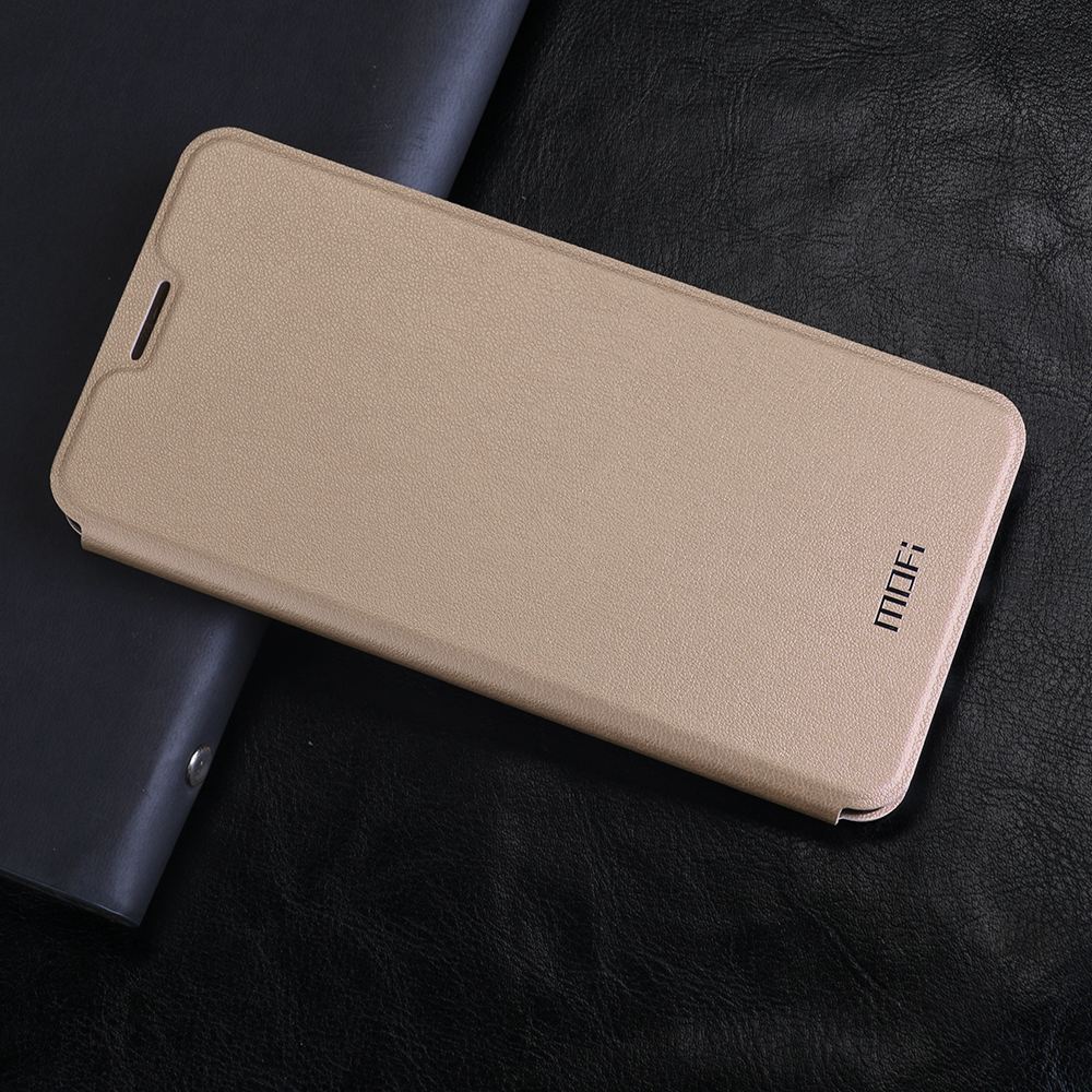 Funda MOFi Original con tapa para Huawei P20, funda suave para P20 lite, piel sintética para Ascend P20 Pro, funda de Libro de lujo, funda Nova 3E: for Huawei P20 Pro / Gold