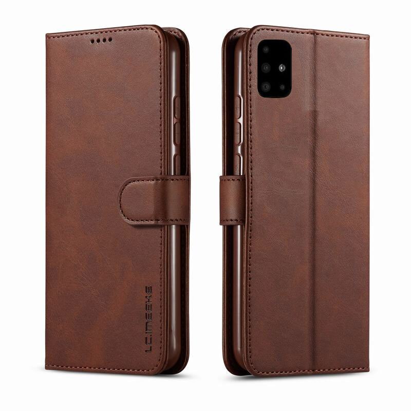 Leather Case For Samsung Galaxy A51 A71 Cover Case Luxury Flip Wallet Coque For Samsung A51 Case A71 A 51 71 Briefcase Etui: For Samsung A71 / Brown Cover