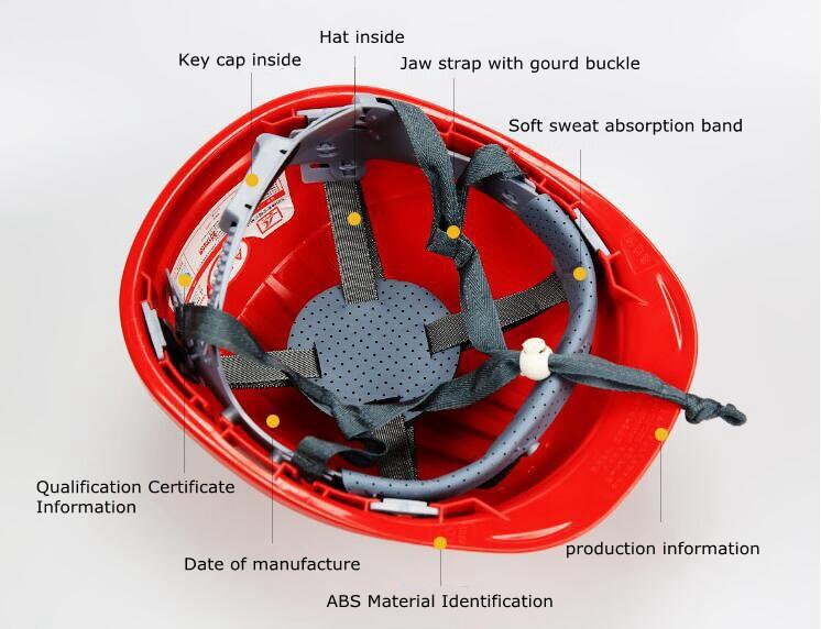 Reflective Safety Helmet Breathable ABS Construction Site Factory Electrically Insulated Anti Smash Labor Protect Safety Helmet