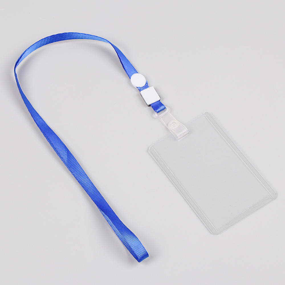 5PCs Transparent Plastic Badge Work Card Holder Protector Cover ID Card Pouch Business Case Pocket Unisex Card Sleeve
