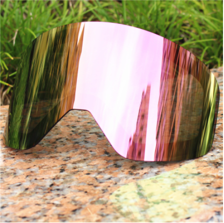 Ski Goggles with Magnetic Double Layer Lens Magnet Skiing Anti-fog UV400 Snowboard Goggles Men Women Ski Glasses Eyewear: pink