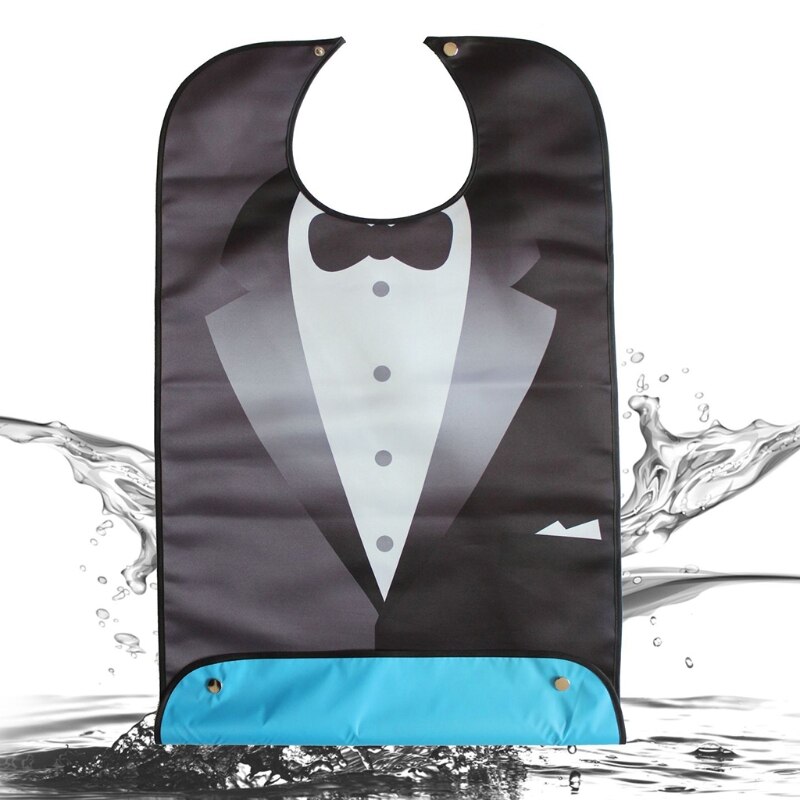 Grote Waterdichte Volwassen Maaltijd Bib Handicap Clothescook Protector Tool Handicap Hulp Schort Wasbare Herbruikbare