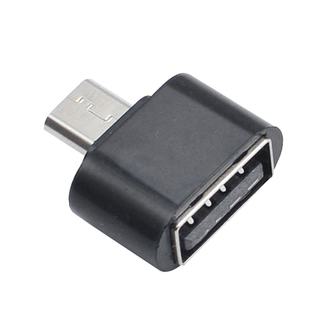 Adattatore Lettore Schede OTG - Espansione Mouse Tastiera Chiavetta USB Micro - Slot Scheda SD Singolo: Nero