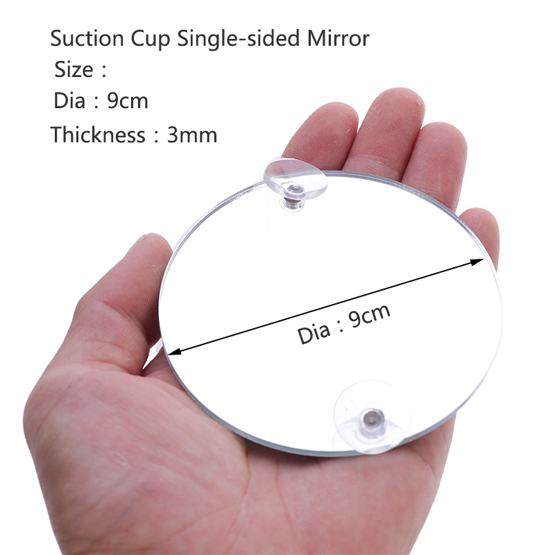 Akrylowe akwarium Betta lustro ryba czołg Pływające okrągłe lustro dla ryb Betta Flowerhorn Cichlid trening 4cm/5cm/6cm/7cm/8cm: FIOLETOWY