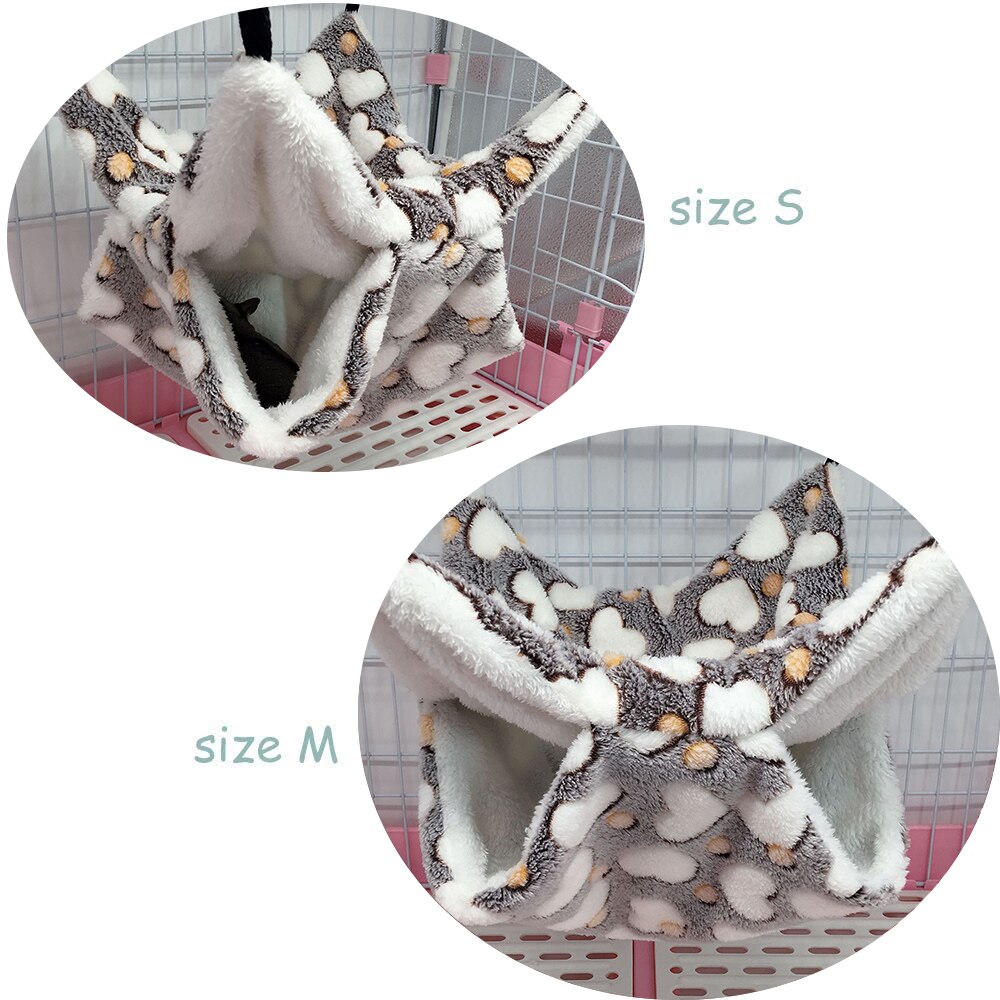 Hamac d'hiver pour animaux domestiques, furet, Cage de couchage, accessoires pour Hamster, petit Animal cochon d'inde, literie