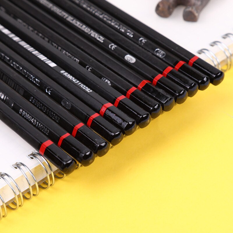 Graphite Pencils 12Pcs/Set Drawing Pencil for School 2H-8B Sketch Charcoal Pencils Stationery&amp;Office Writing Pencil Art Supplies