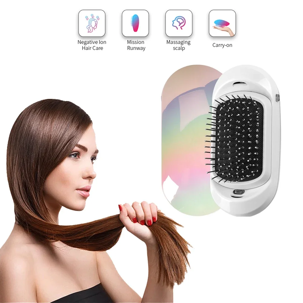 Tragbare elektrische ionische Haar bürste negative Ionen Haar bürste Styling Kopfhaut Massage kamm für den Heimgebrauch im Salon