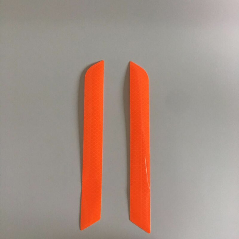 Car Reflective Stickers Safety Reflective Warning Stickers Car Body Rear Bumper Anti-collision Reflective Strip Decoration: Orange
