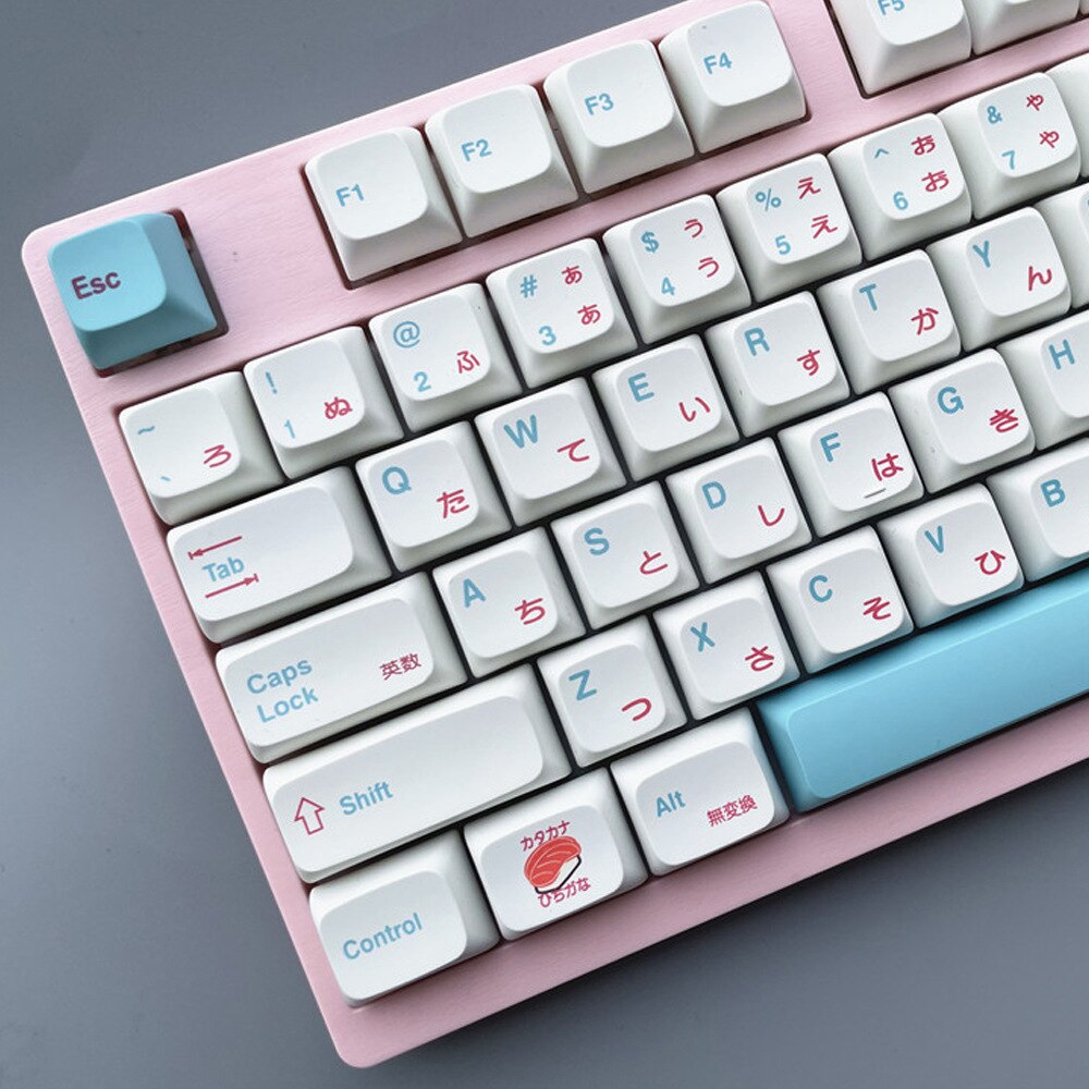 Mechanical Keyboard DIY DYE SUB PBT Sushi Theme Keycaps JAPI XDA Profile 121 Keys Japanese Sushi Keycaps