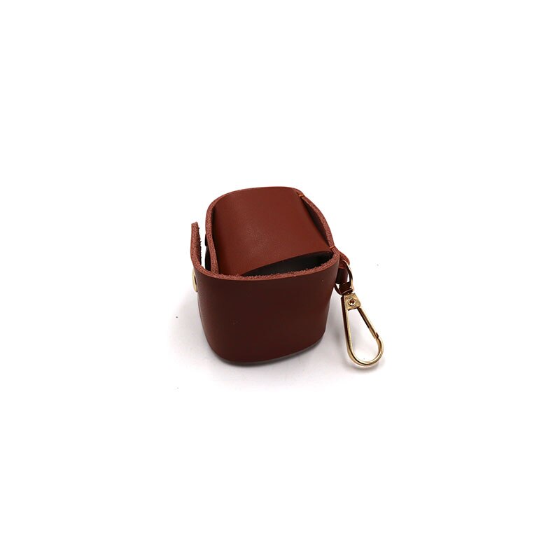 Portable Golf Balls Holder Storage 1 Ball Leather Golf Pouch Carrier Golf Pouch Bag Ball Holder: Brown