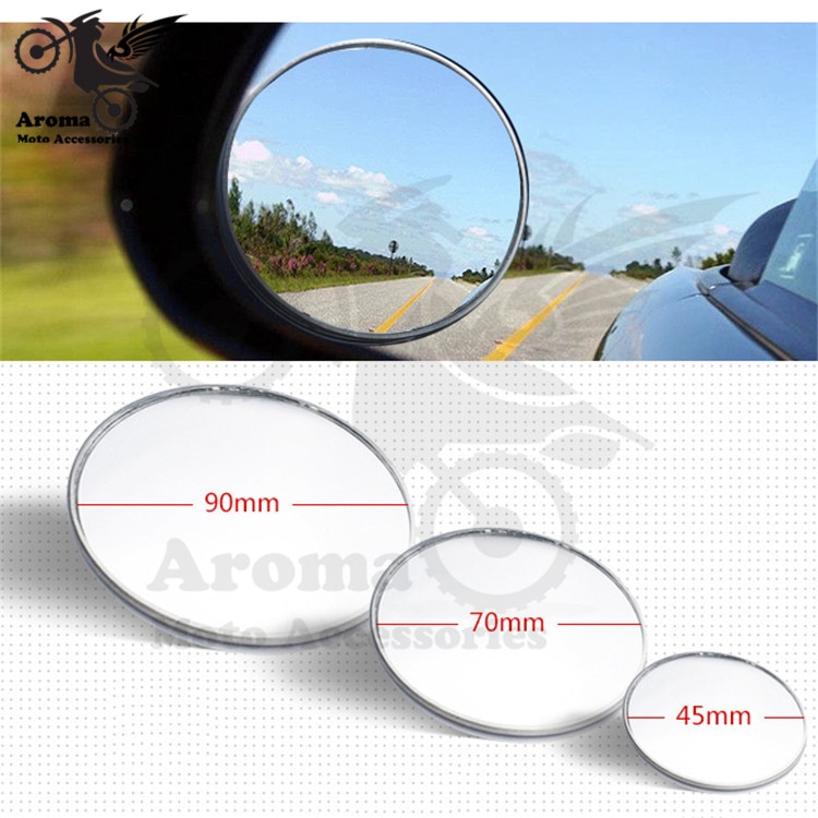 Espelhos retrovisores para moto, 3 tamanhos, unviersal, acessório para moto, amplo campo, espelho convexo, espelhos adicionais para carro, retrovisor para motocicleta