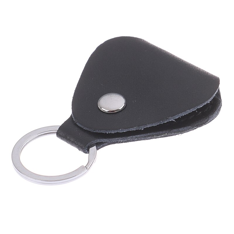 Porte-clés en cuir PU médiator porte-clé porte-clés Plectrums sac étui fournitures