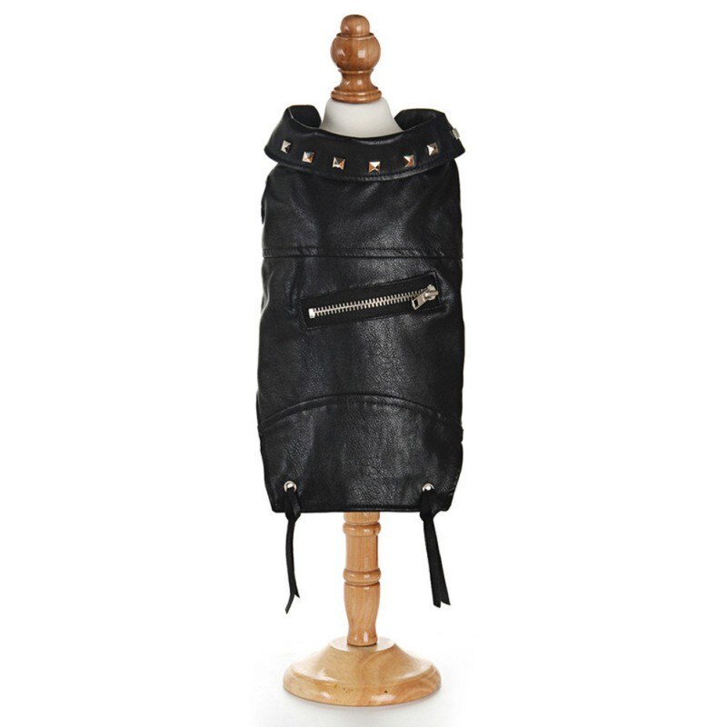 Veste en cuir à la pour chiens et chats, manteau de vêtements chauds pour animaux de compagnie, tenues pour Chihuahua, chiot, chaton, automne et hiver