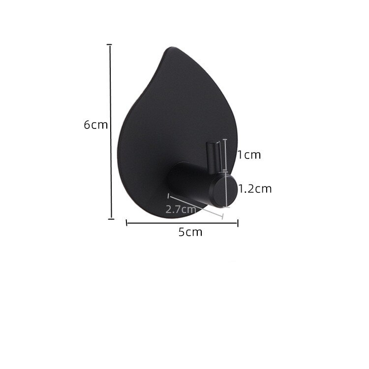 Gancho preto de parede para banheiro, 5 peças, auto adesivo robe toalha chaveiro gancho 304 aço inoxidável toalha decoração do banheiro: Vermelho