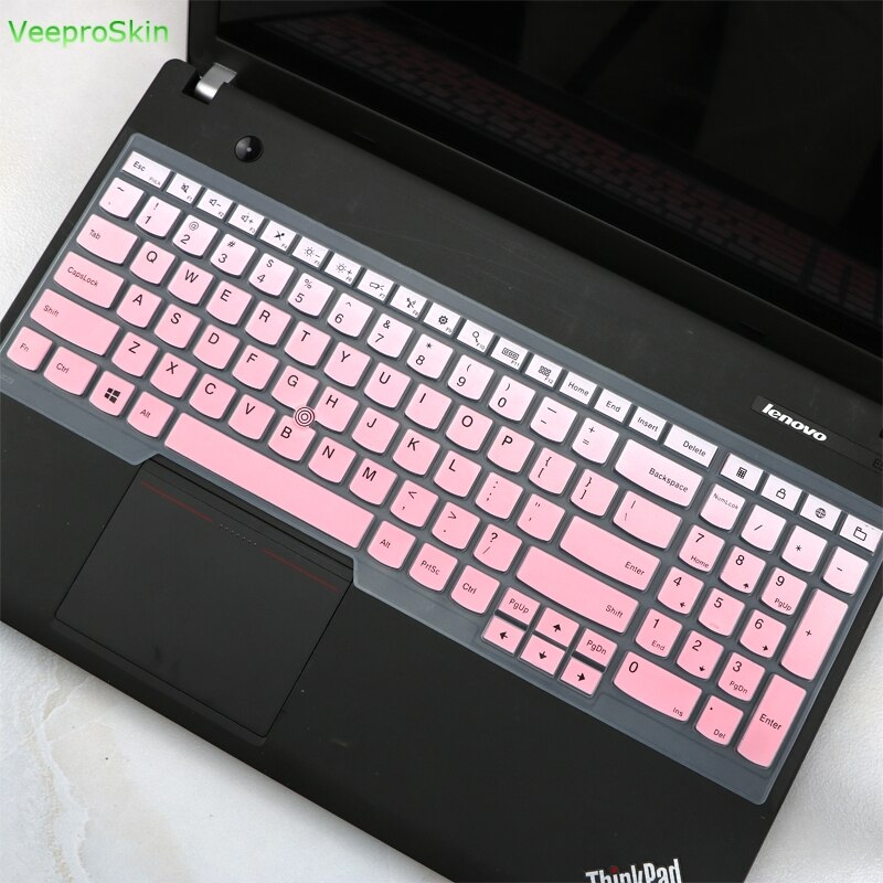Silicone Keyboard Cover for Lenovo Thinkpad W540 W541 W550 L560 L570 T550 T560 P50 P50s P70 P71| 15.6" E540 E555 E560 E565: fadepink