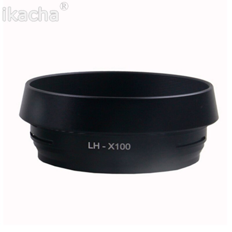 Black 49mm Lens Adapter Ring + Metal Lens Hood For Fujifilm Fuji X100