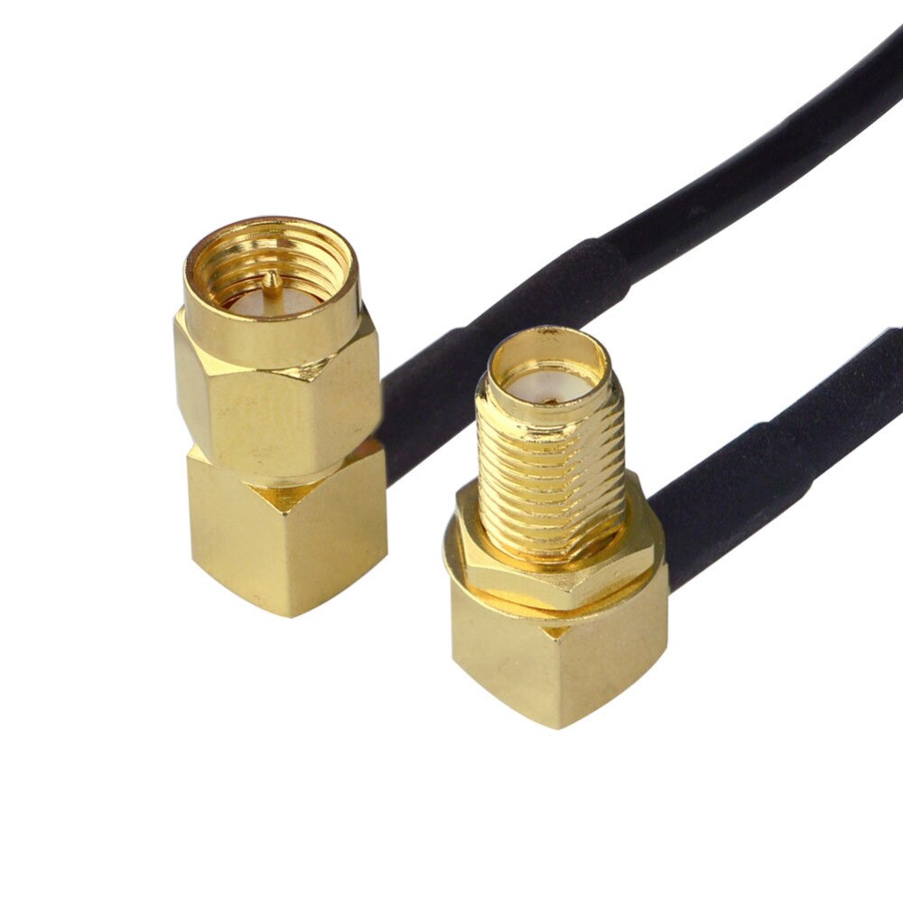 2 Piece 2M SMA Male to SMA Female Cable Antenna Extension Cord RG58