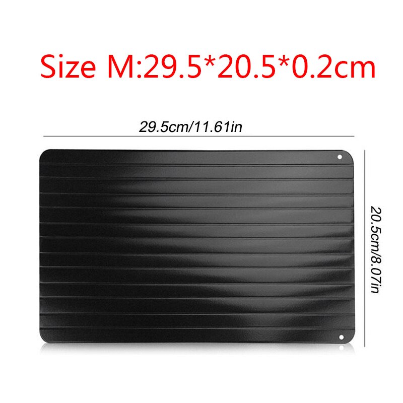 Fast Defrosting Tray Thaw Freezing Food Meat Fruit Quick Defrost Thaw Plate Board Defrost Kitchen Gadget Tool 4.7 831 Reviews: No Corners / M