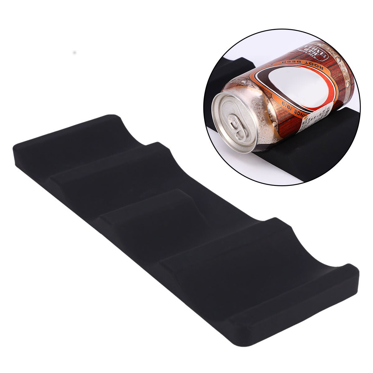 2pcs Rack Practical Fashionable Convenient Wine Bottle Rack Holder Drinks Stacking Mat Silicone Beer Pad for Cafe Shop