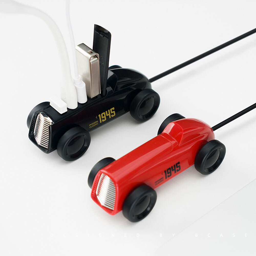Divisor de cubo para coche Xiaomi Bcase, Vintage USB 2,0, adaptador expansor USB para teléfono/U Disk/ratón inalámbrico/carga USB