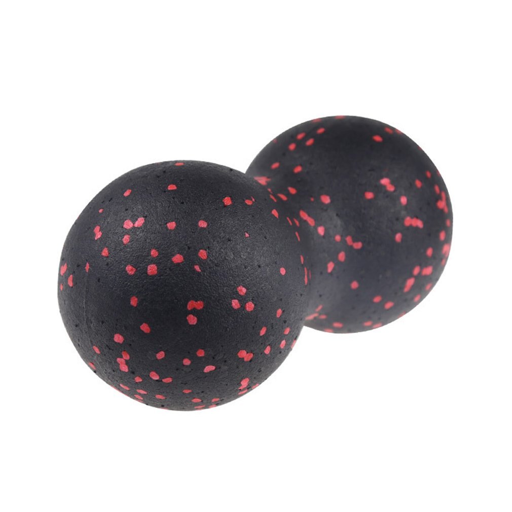 Peanut Shape Massage Ball Yoga Balls Explosion-Proof Capsule Ball Massage Rehabilitation Training EPP Elderly Physiotherapy Ball: Red