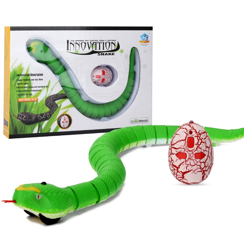 Cat Toy Pet Remote Control Snake Crawl Toy Funny Cat Interactive Toy Emulation Cobra Electric Toys USB Charging Dog Supplies: green