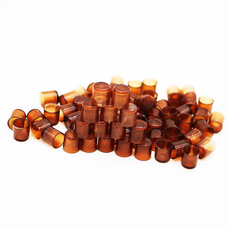 Tazas celulares de alimentación de abejas reina, jaulas de abejas marrones, herramientas de apicultura aplicables al equipo de alimentación de abejas, 120 piezas