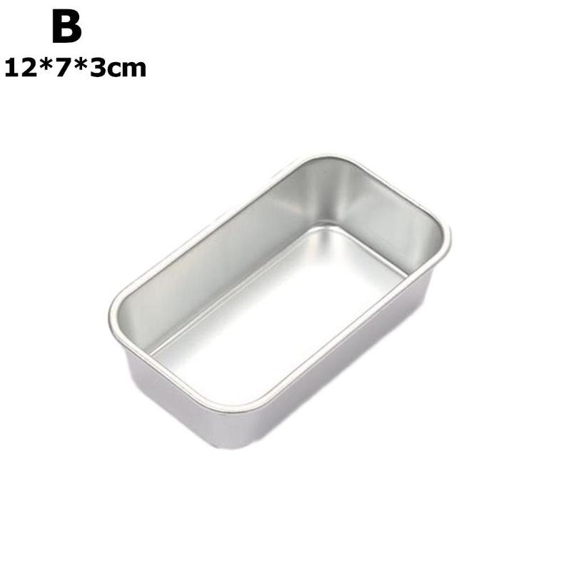 1PC gran molde para pastel cuadrado pastel de Brownie molde Rectangular molde para pan tostado de aluminio molde de hornear: B