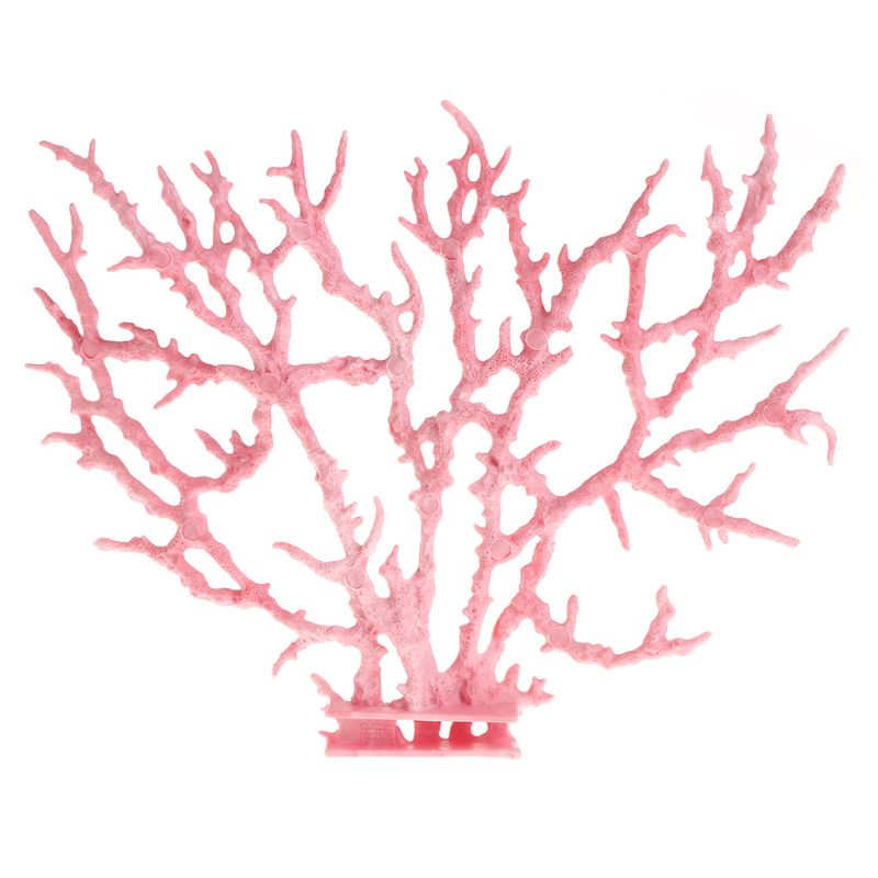 Fish Tank Faux Artificial Aquarium Reef Coral Decoration Ornaments 2PC