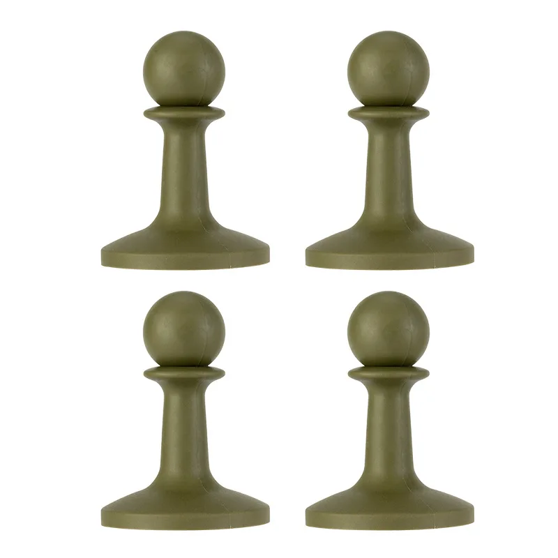Tente de camping avec capuchons de pluie et dé à coudre, accessoires de camping, 4 pièces: Marron