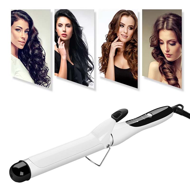 Hair Curling Iron Electric Ceramic Large Wave Curler 25Mm Curler Curly Bangs Inside Button Curler Iron Styling Tool