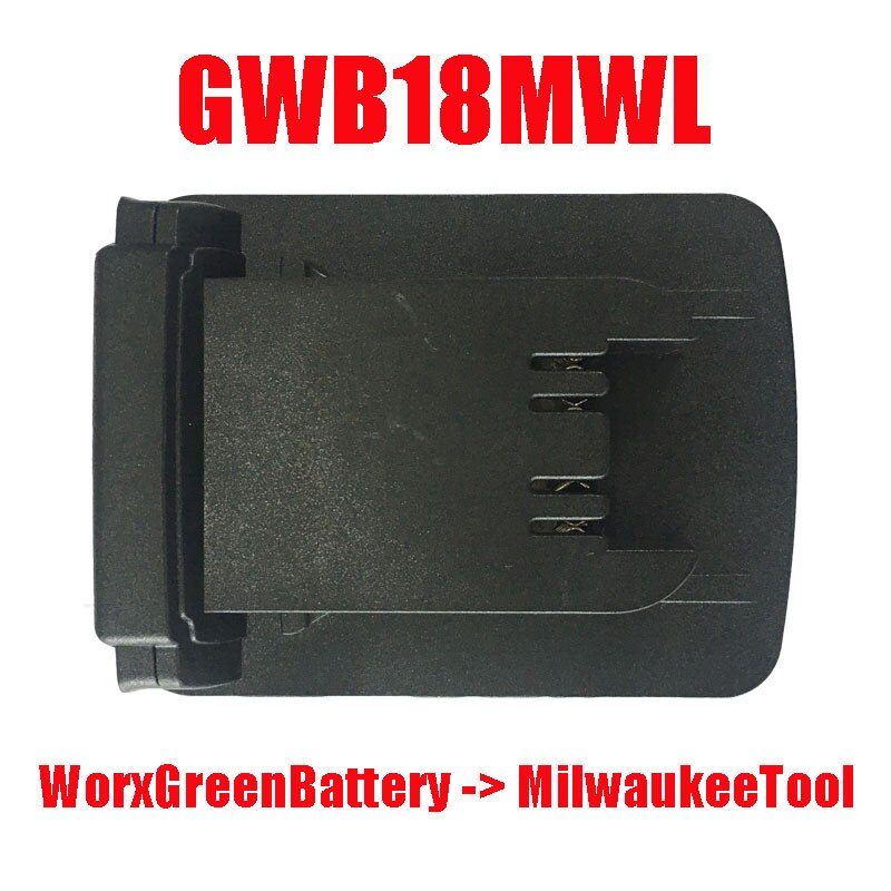 Li-ion batteri værktøj  mt20ml adapter konverter til makita bosch dewalt aeg ridgid devon worx hitachi batteri til milwaukee værktøj: Gwb 18 mwl