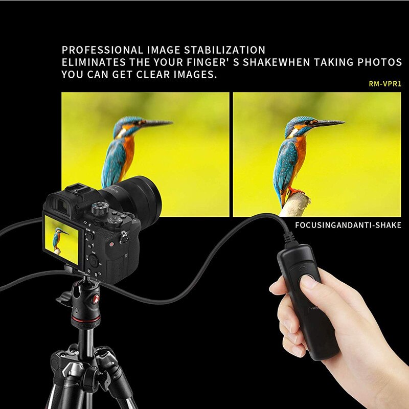 RM-VPR1 Remote Shutter Release Control Cable For Sony A6500 A6000 A5100 A68 A58 A7s A3000 HX400 RX10 RX100V M5 M6 NEX-3N