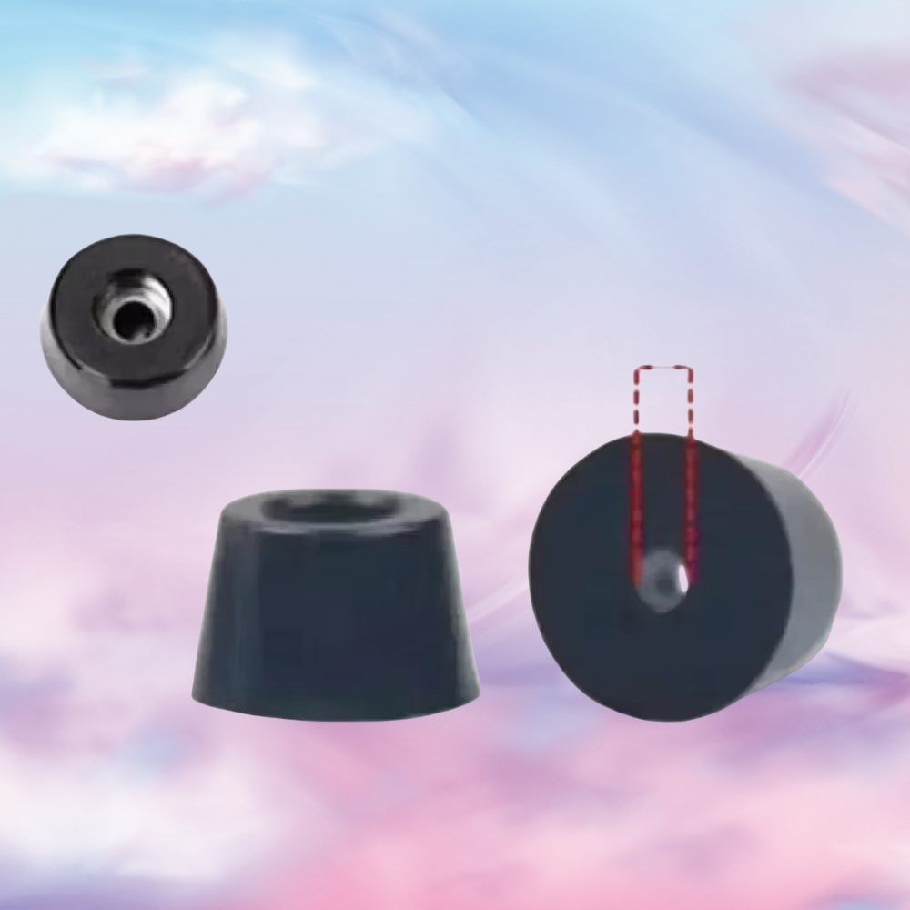 Piedini in gomma nera Protezione per il pavimento della sedia Piedini per mobili antiscivolo Copri gamba del tavolo Parti per mobili inferiori per armadietti per altoparlanti B275-296