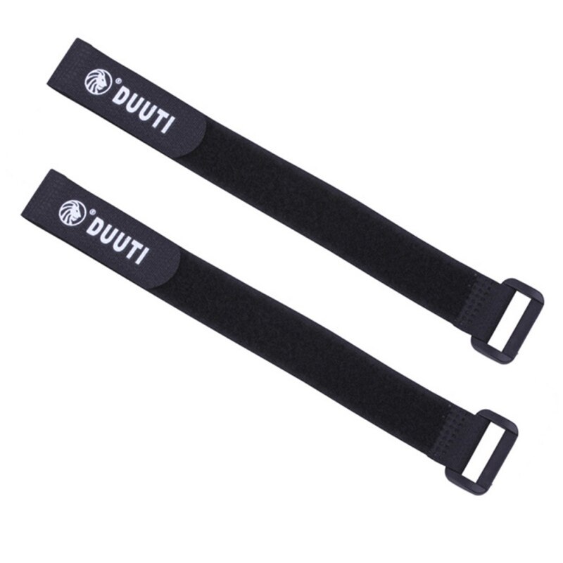 2 stk/parti cykel cykel styr rem holder cykel lommelygte bindereb bandager udendørs sport ridning pumpe flaske stropper: Sort