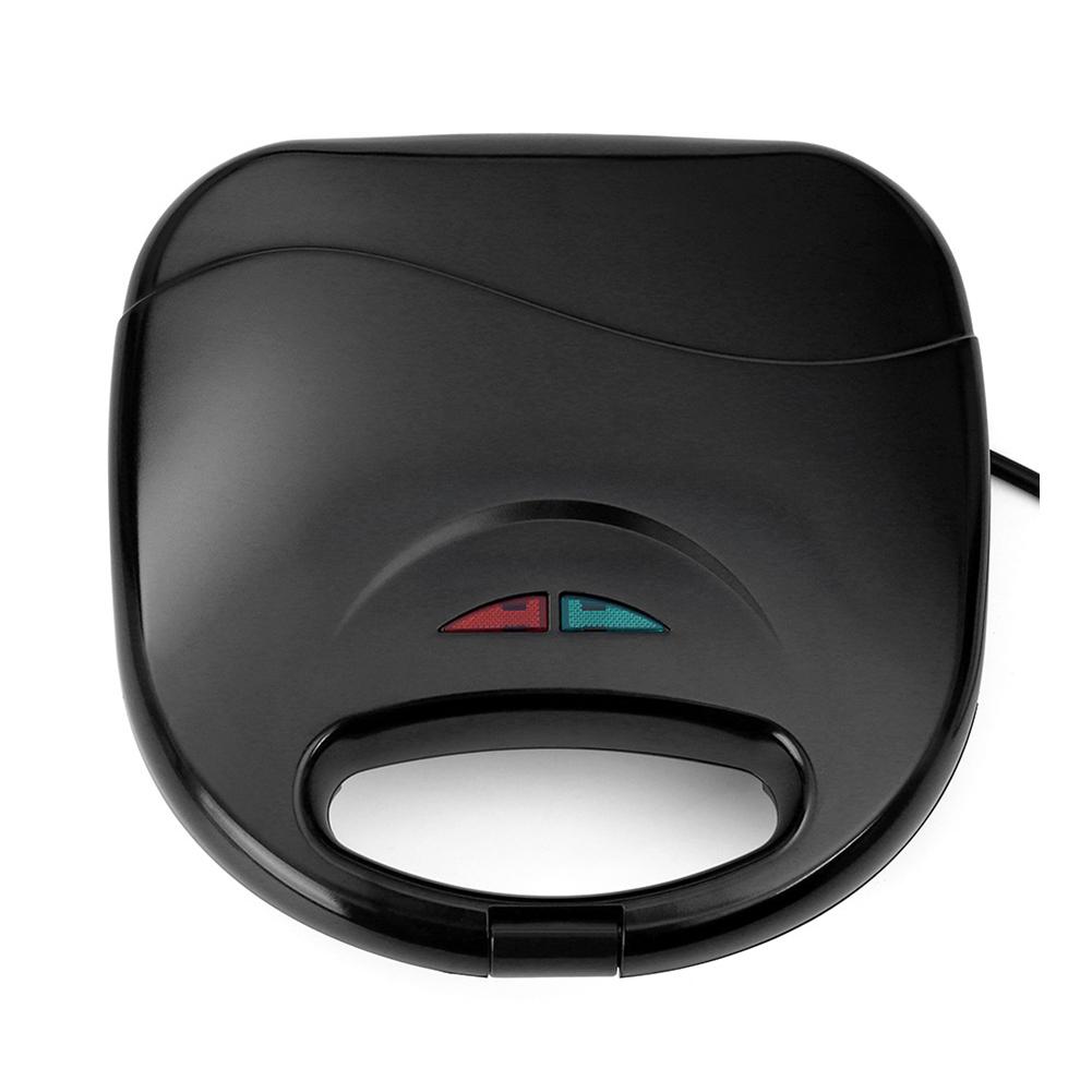 Non-Stick Frying Grilling Machine Mini Steak Machine Burger Sandwich Maker Bread Toast Breakfast Machine Waffle Pancake Baking: Black