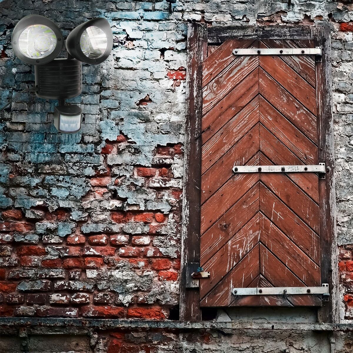 22 LED Dual Security Detector Solar Spot Light Motion Sensor Outdoor Schijnwerper