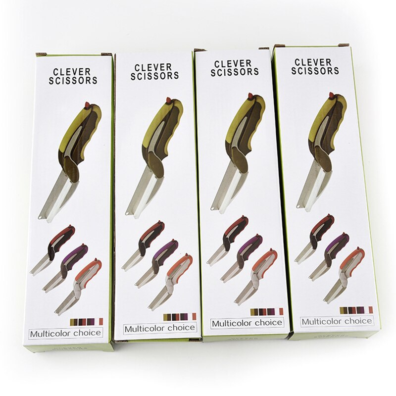 Slicing Knife Kitchen Cutter Scissors Spice Cutter Vegetable Stainless Steel Multi-function Knives Shredded Scallion Cutter 1pcs