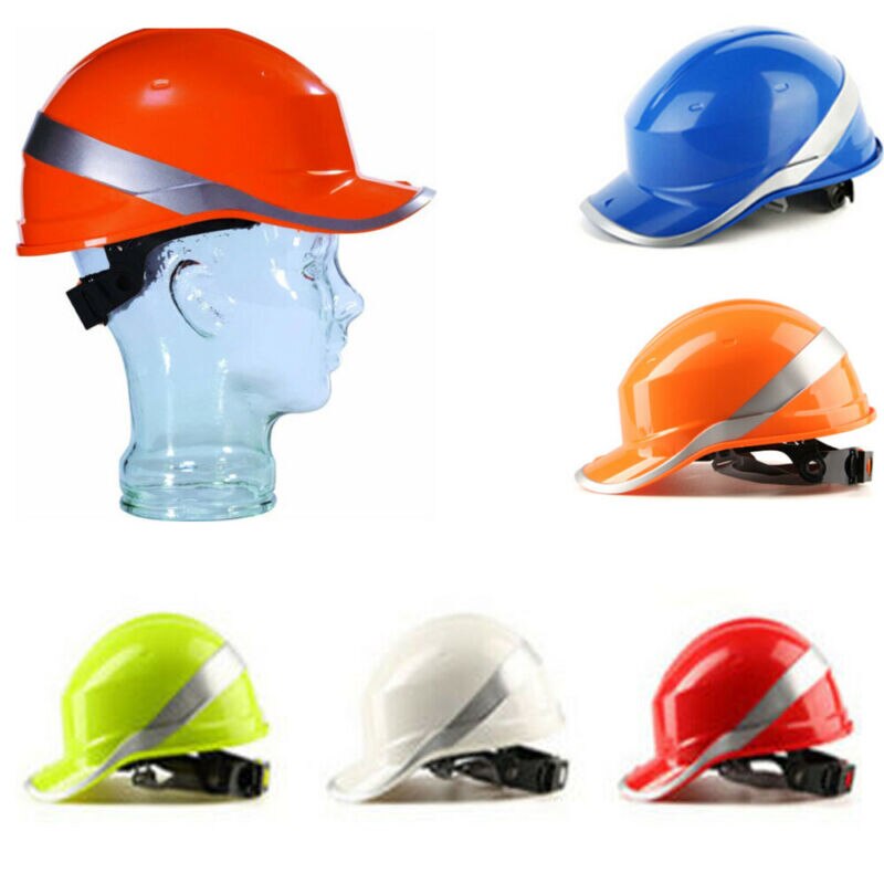 schützend Sicherheit Helm schwer Hut Konstruktion Sicherheit arbeiten Deckel Ausrüstung Helm einstellbar mit Phosphor Streifen schützen Helme
