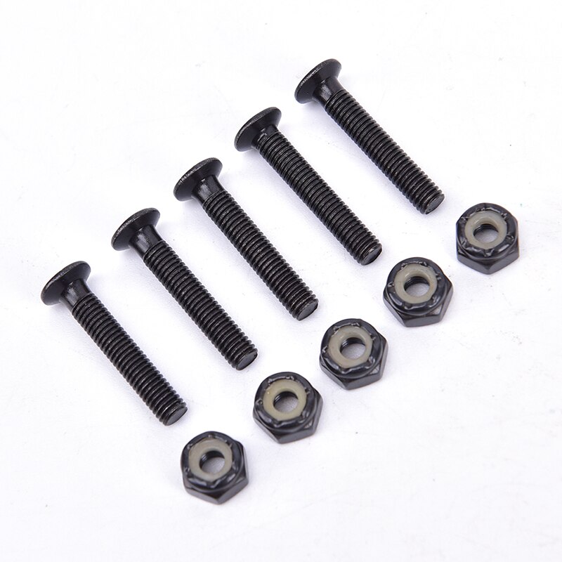 Pack of Skateboard Longboard Hardware Mounting Bolts Set Carbon Steel Screws